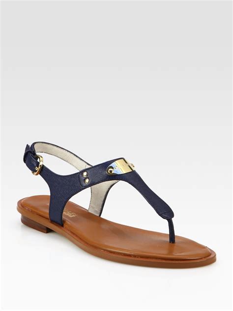 michael kors plate thong sandal navy|Women's MICHAEL Michael Kors MK Plate Thong .